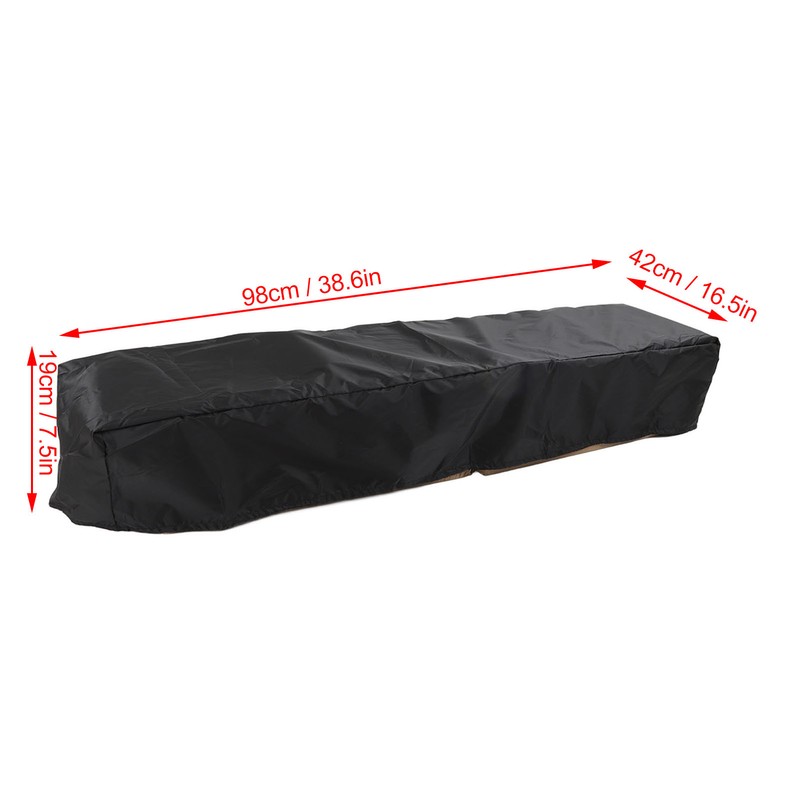 Piano Keyboard Dust Cover Waterproof Breathable Stretchy Black Electric Piano