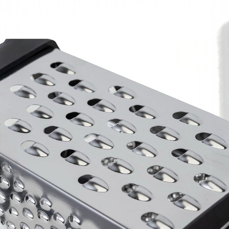Zester 5404337 Hexagonal Cheese Grater with Non-Slip Base, Multi-Purpose Stainless