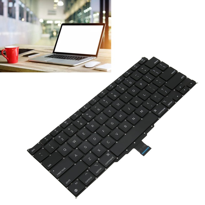 Replacement Keyboard Durable Reliable Replacement Keyboard for OS X Laptop