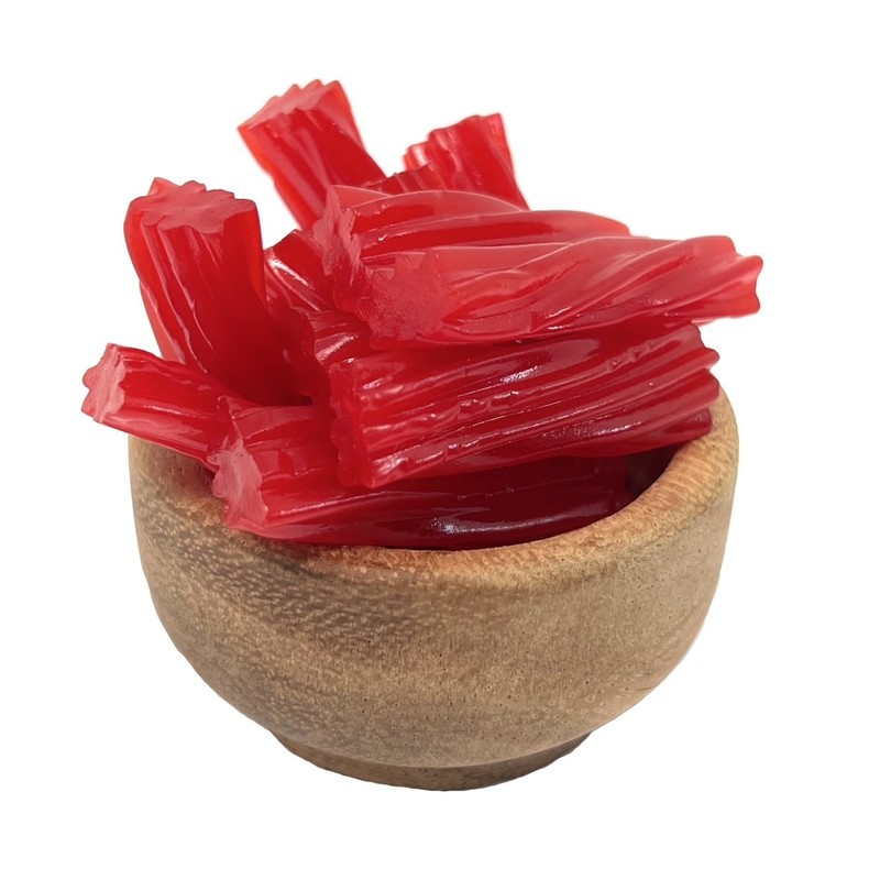 YANKEETRADERS Mini Cherry Licorice Twists, 2 Pounds