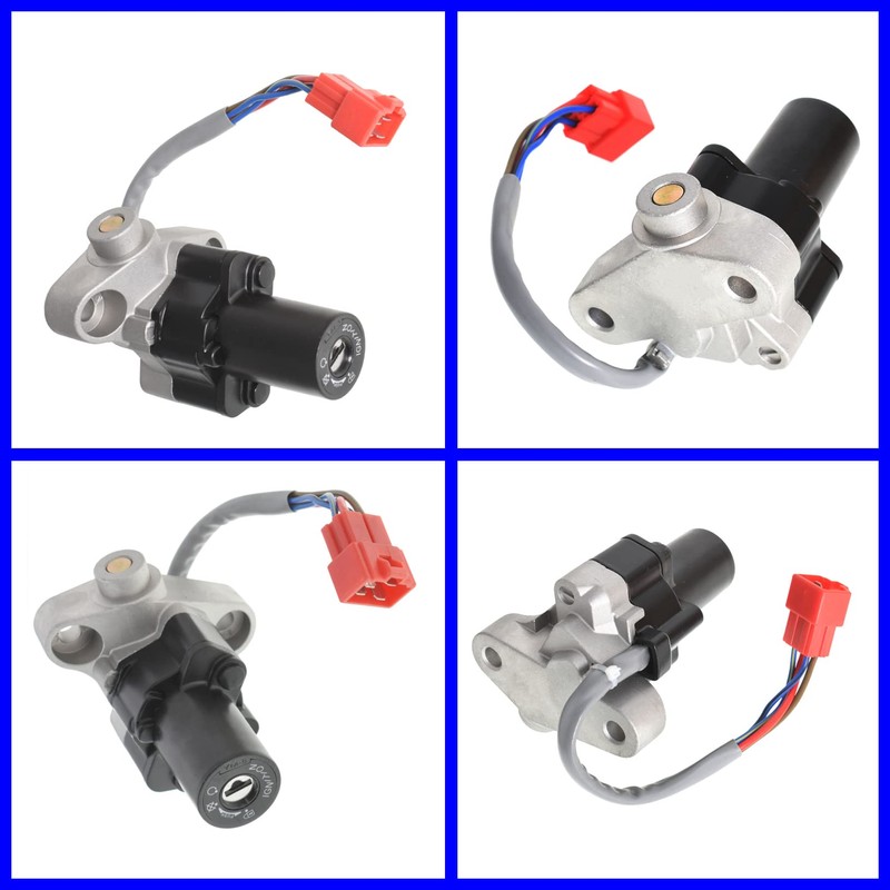 LABLT Motorcycle Ignition Switch Fuel Cap Seat Lock Keys Replacement
