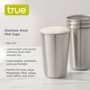True Stainless Steel Pint Glasses for Beer, Iced Coffee, Water,