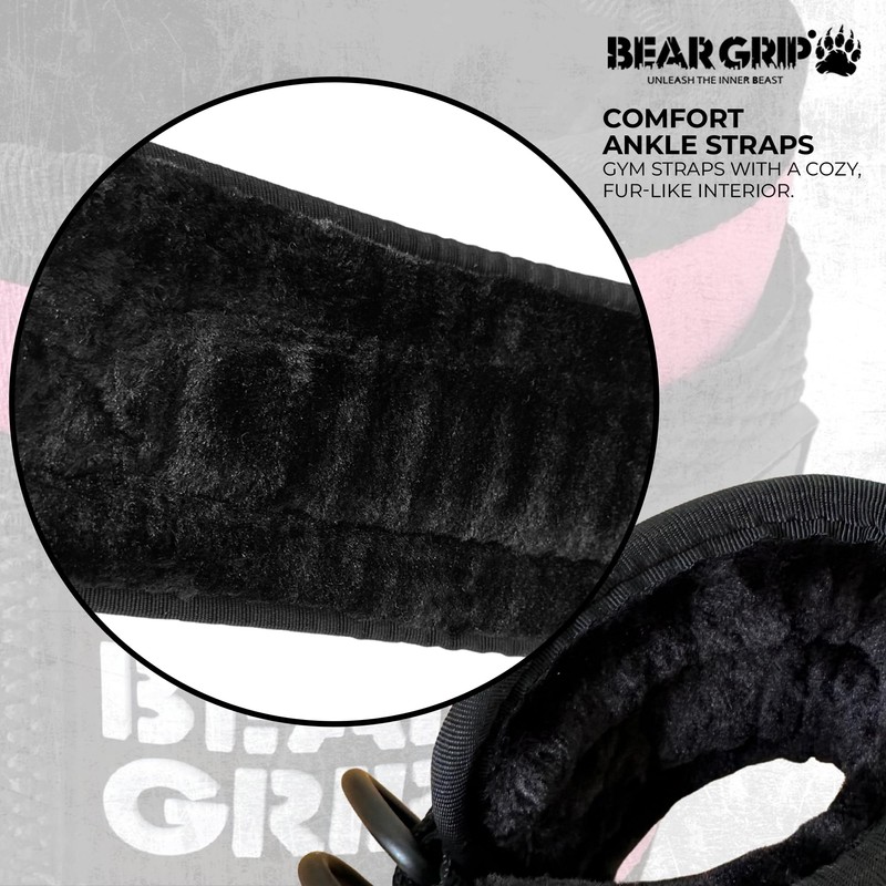 BEAR GRIP - Ankle Straps for Cables with New Fleece