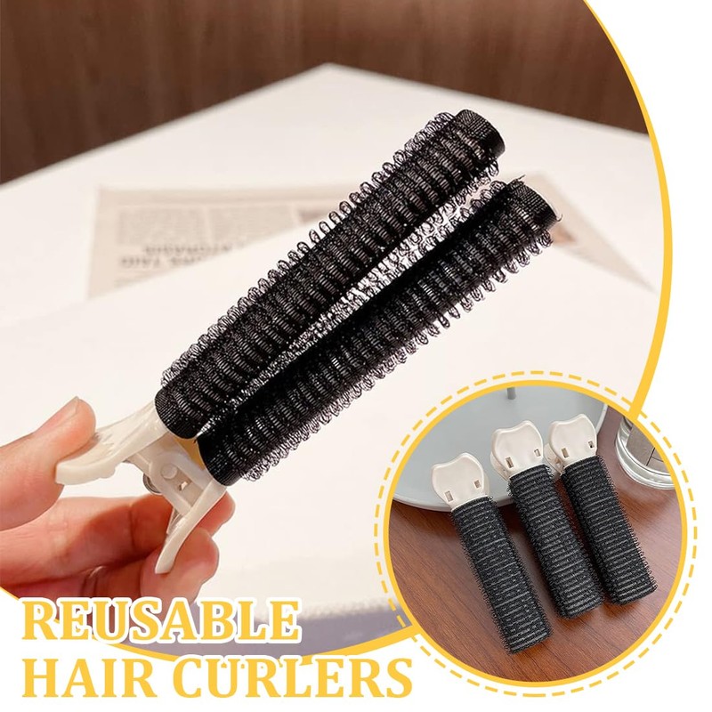 CULEO Hair Rollers, 6 Pieces Hair Rollers, Volume Clips for