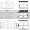 Chilinii 24" x 12" Stainless Steel Sink Protector - Large