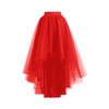 High Low Tulle Skirt Lace up Wedding Party Prom Cocktail