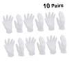 CIYODO 10 Pairs Thickened White Cotton Gloves Xl Protective Gloves