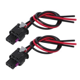 Anlseiod Pack of 2 3-Pin Parking Sensor Connector for A3 A4 A5 A6 Seat Altea Leon Ibiza 4 Skoda Fabia Superb O.ctavia 4F0973703 Plug Parking Sensor Wiring Harness Adapter 4H0973703