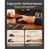 ProtoArc Ergonomic Mouse, EM11 NL Bluetooth Rechargeable Wireless Vertical Mouse,