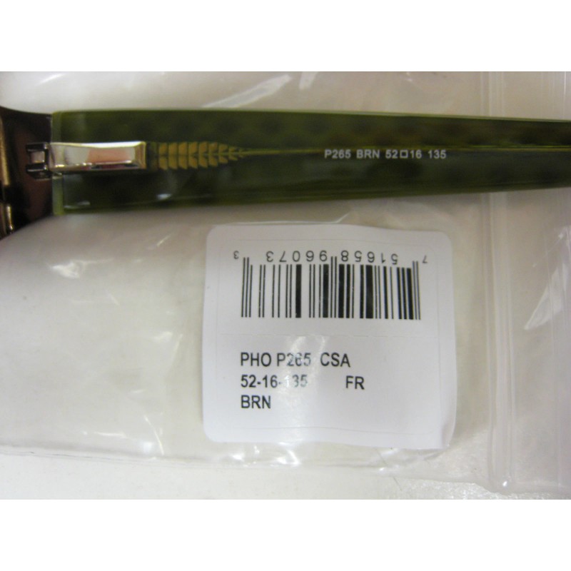 Phoebe Couture Eyeglass Frames P265 BROWN 52-16-135 With Case