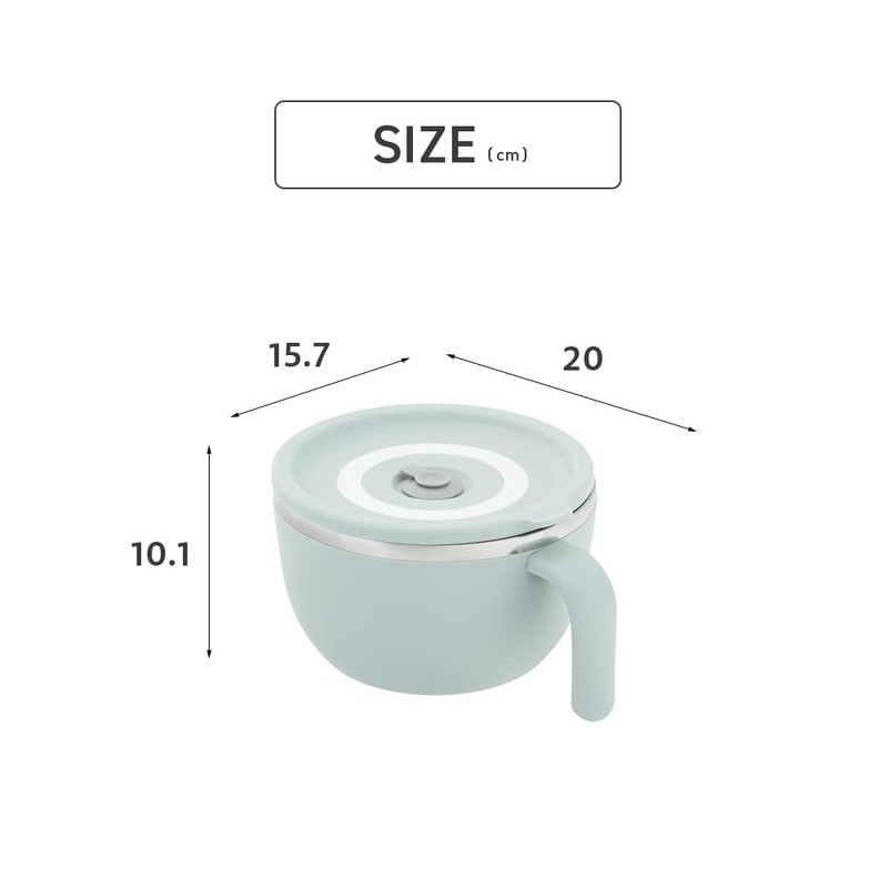 Takeda Corporation HDLNDL-GY Instant Ramen Maker with Handle, Gray, 6.2