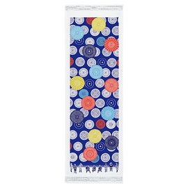 Kontex 56728-001 Contex Face Towel, Cloth Fireworkers, Blue, Approx. 13.0 x 39.4 inches (33 x 100 cm)