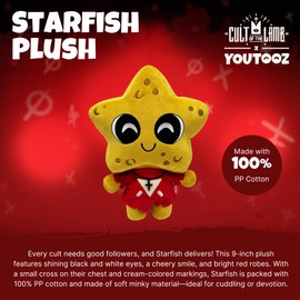 Youtooz Starfish 9 inch Plush - Cult of The Lamb Collectible Stuffed Starfish