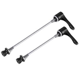 1 Pair Quick Release Skewers Axle,157MM 197MM Aluminum Alloy Quick Release Skewer Set for MTB Road Bike (Black)