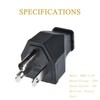 3 Prong Electric Plug Replacement 125V 15A 2Pole 3Wire Grounding