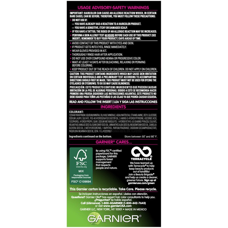 Garnier Olia Bold Ammonia Free Permanent Hair Color (Packaging May