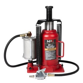 Maxority 20 Ton Air Hydraulic Pneumatic Quick Lift Bottle Jack with Aluminum Alloy Pump