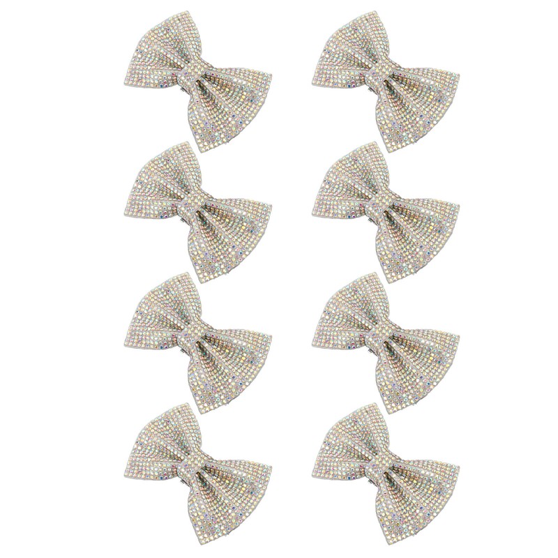 8pcs Bow Shoe Clips Detachable Bowknot Shoe Buckle Decorative Removable