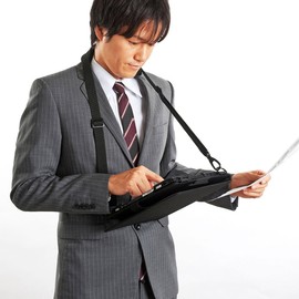 Sanwa Supply PDA-TAB4ST 10.1 Tablet PC Case with Shoulder Strap (with Stand Function)