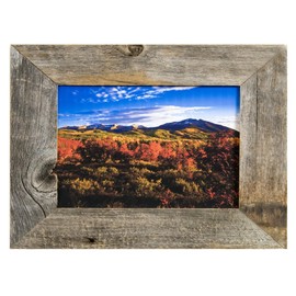 MyBarnWoodFrames - Homestead Reclaimed Barnwood 5x7 Picture Frame (2 Inch Width)