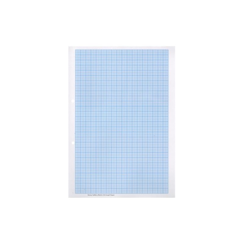 Vesey Gallery A4 metric graph paper. 1mm, 5mm, 10mm Ream