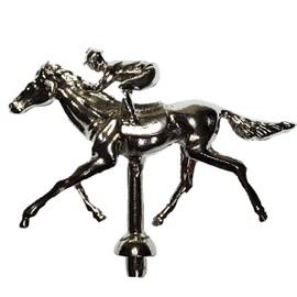 FINENI Metal Horse Marker for Horse Racing Board Game(Modern Style), 1 Piece, ONLY Fit for FINENI Brand Board, ONLY for Replacement Horse Marker in FINENI Brand Horse Racing Board Game (Black)