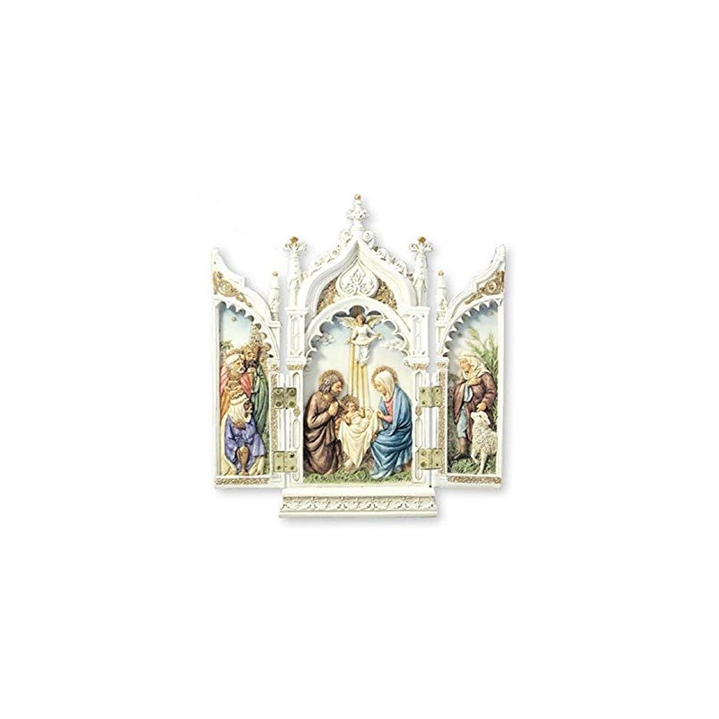 Osiris Trading UK Nativity Triptych Religious Ornament Figurine Statue Symbol