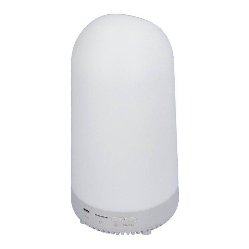 Speaker White Wake Up Light Wireless Speaker Multi Function Bedside
