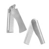 Healeved 2pcs Men's Travel Grooming Kit Mini Folding Comb for