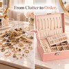 Double-Layer Jewelry Box for Organized Storage – Leather Case with
