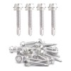 IMScrews 25pcs #14 x 1-1/2" Stainless Hex Washer Head Self