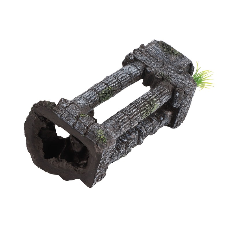 Aquarium Decoration Roman Columns Simulation Reusable Resin Fish Tank Landscape