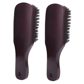 BIUDECO Elegant Wooden Handle Beard Brush Men's Barber Tool for Hair Styling Grooming