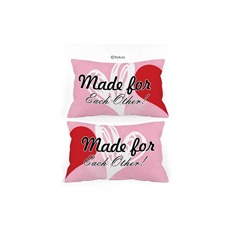 The Purple Tree Designer Couple Pillow Covers (2 Pieces)