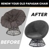 PrinceDeco Velvet Round Saucer Chair Cover (Slipcover Only) High Stretch
