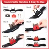 KLMNDUO Adjustable Spokeshave Set 2pcs SpokeShave 4pcs Metal Blade and