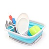 SAMMART 8L (2.11Gallons) Collapsible Plastic Dish Drainer with Drainer Board
