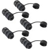 PENGLIN Waterproof RJ11 Coupler(5 Pack) Telephone Line Cable 6P6C Connector,CAT3