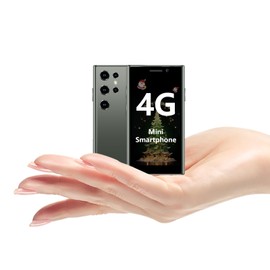 3.0“ Mini-Smartphone, 4G Kindertelefon, Dual-Sim-Karte, 2000 mAh Akku, Studententelefon im Taschenformat, Touchscreen Kleines Smartphone Grün