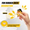 VAGCARS Funny Cowboy Rubber Duck Car Ornaments with Hat &