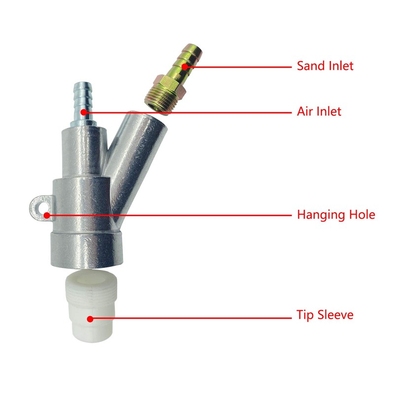 HOLDWIN Sand Blaster Gun Boron Carbide Nozzle Air Sandblaster Gun