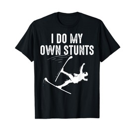 Unique Skiing Art For Men Women Kids Skier Mountain Skiing T-Shirt