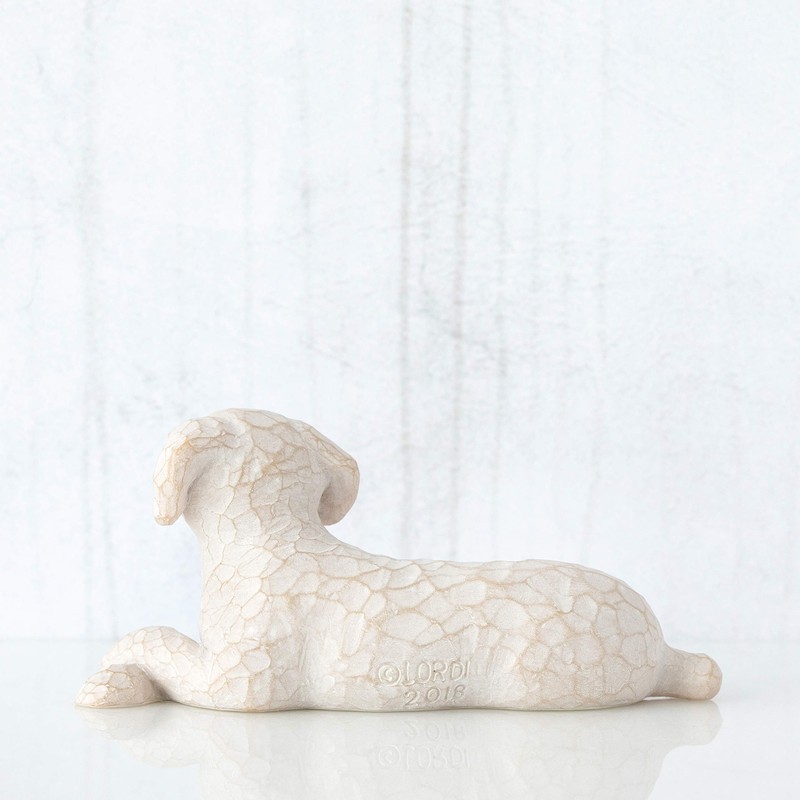 Willow Tree Love My Dog Small Lying Figurine