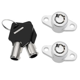 The Lord of the Tools 2pcs Luggage Lock Kit Saddle Bags 2 Keys Hard Shell Saddle Bag Lock Set Compatible with Harley-Davidson Touring Models FLH/T 2014-
