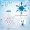 4 Pcs Christmas Snowflake Resin Molds, Silicone 3D Snowflake Molds