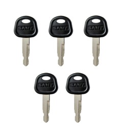 BODYA Pack of 5 Excavator Ignition Keys 60022654 Compatible with SANY Excavator 55 65 75 215 235 Excavator Bulldozer Grader Loader