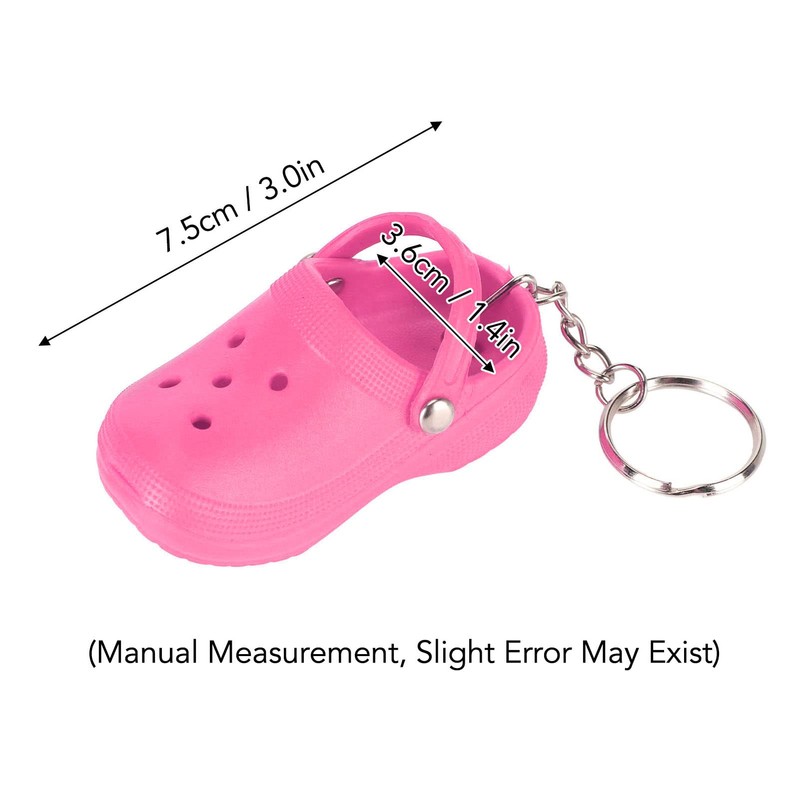 Ausla Schlüsselanhänger, Süßer Slipper, Mini-Schlüsselanhänger, 20 Stück, DIY, Flexibles Silikon,