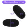 Pack of 10 Foam Windscreen for Lavalier Microphones, Replacement Wind