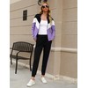 Women 2 Pieces Sweatsuits Zip Up Track Suit Matching Set