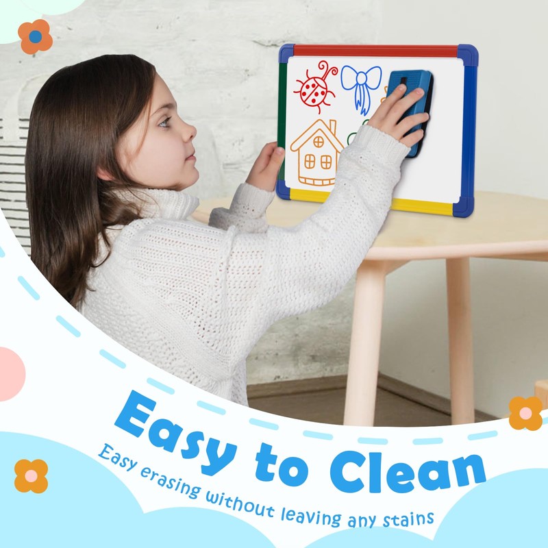 Swansea Small Whiteboard a4 Portable Magnetic White Board Double Side